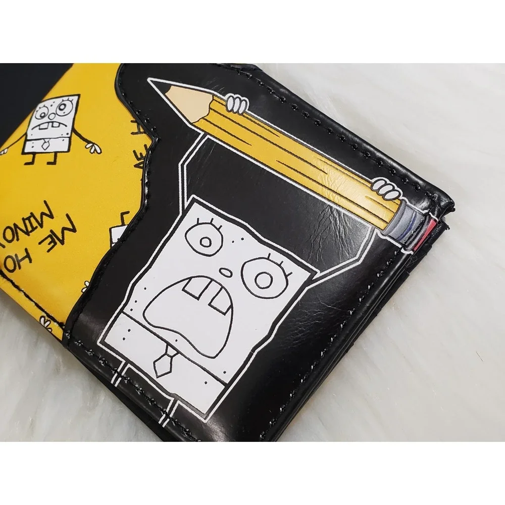SpongeBob SquarePants DoodleBob Me Hoy‎ Minoy Yellow Bi-Fold Wallet NEW